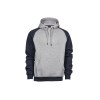 Sweat capuche manches contrastées