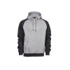 Sweat capuche manches contrastées