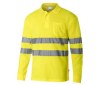 Polo manches longues haute visibilité en coton/polyester