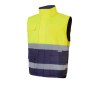 Bodywarmer matelassé bicolore haute visibilité