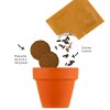 Carte nature fleurs des abeilles
