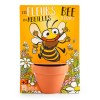 Carte nature fleurs des abeilles
