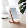 Chargeur sans fil en bambou