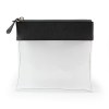 Trousse zippée transparente 185 x 180 x 20 mm en PU