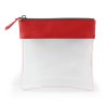 Trousse zippée transparente 185 x 180 x 20 mm en PU