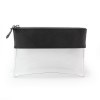 Trousse zippée transparente 225 x 160 x 20 mm en PU