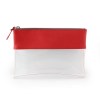 Trousse zippée transparente 225 x 160 x 20 mm en PU