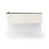 Trousse zippée transparente 225 x 160 x 20 mm en PU