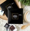 Carte 9 carrés de chocolat. Avec Bague personnalisable - Le Petit Carré de Chocolat®