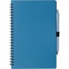 Carnet à spirale en fibre de paille avec couverture en PP Massimo