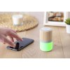 Enceinte sans fil  lumineuse en ABS et bambou Salvador