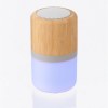 Enceinte sans fil  lumineuse en ABS et bambou Salvador