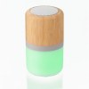 Enceinte sans fil  lumineuse en ABS et bambou Salvador