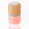 Enceinte sans fil  lumineuse en ABS et bambou Salvador