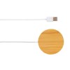 Chargeur magnétique sans fil en bambou 10W