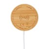 Chargeur magnétique sans fil en bambou 10W