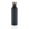 Bouteille en acier inoxydable avec couvercle en bambou