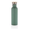 Bouteille en acier inoxydable avec couvercle en bambou