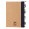 Cahier à spirales kraft avec stylo
