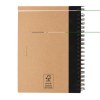 Cahier à spirales kraft avec stylo