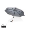 Mini parapluie 20.5 rPET 190T poignée bambou Impact AWARE