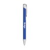 Stylo à bille à encre bleue en aluminium, avec clip en métal