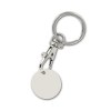 PORTE-CLE MOUSQUETON METAL AVEC JETON EN BIO-COMPOSITE BIOPLAST(r)