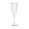 FLUTE A CHAMPAGNE EN PLASTIQUE REUTILISABLE TRITAN 14 cl RAS BORD
