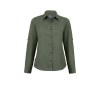 Chemise manches longues en polyester recyclé femme