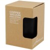 Gobelet Lagan de 330 ml en acier inoxydable avec isolation par le vide et couche de cuivre, avec couvercle en bambou