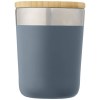 Gobelet Lagan de 330 ml en acier inoxydable avec isolation par le vide et couche de cuivre, avec couvercle en bambou
