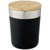 Gobelet Lagan de 330 ml en acier inoxydable avec isolation par le vide et couche de cuivre, avec couvercle en bambou