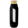 Bouteille Tidan de 600 ml en verre borosilicate avec grip en silicone