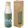 Bouteille Hulan de 540 ml en acier inoxydable avec  cuivre et isolation par le vide avec couvercle en bambou