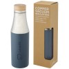 Bouteille Hulan de 540 ml en acier inoxydable avec  cuivre et isolation par le vide avec couvercle en bambou
