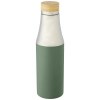 Bouteille Hulan de 540 ml en acier inoxydable avec  cuivre et isolation par le vide avec couvercle en bambou