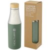 Bouteille Hulan de 540 ml en acier inoxydable avec  cuivre et isolation par le vide avec couvercle en bambou