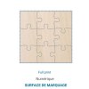 Puzzle français CARRÉ en bois 16 pièces