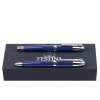 Parure Classicals Chrome Bleu (stylo bille & stylo plume)