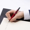Stylo bille Classicals Chrome Rouge
