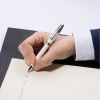 Stylo bille Classicals Chrome Blanc