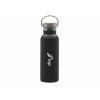 Bouteille isotherme 'Arima', noire, bouchon bambou, 500ml
