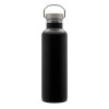 Bouteille isotherme 'Arima', noire, bouchon bambou, 750ml