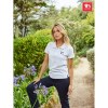 THC MONACO WOMEN WH. Polo à manches courtes pour femmes en coton cardé