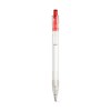 HARLAN. Stylo en rPET avec bouton coloré