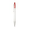 HARLAN. Stylo en rPET avec bouton coloré