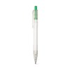 HARLAN. Stylo en rPET avec bouton coloré