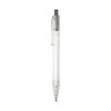 HARLAN. Stylo en rPET avec bouton coloré