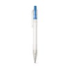 HARLAN. Stylo en rPET avec bouton coloré
