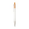 HARLAN. Stylo en rPET avec bouton coloré